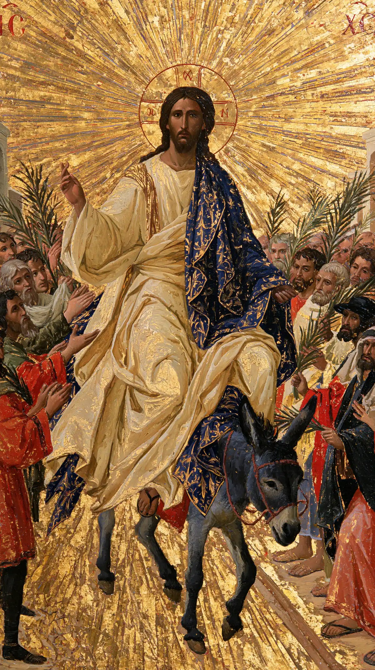 Jesus Enters Jerusalem – Sacred Gold · Portrait no. 4