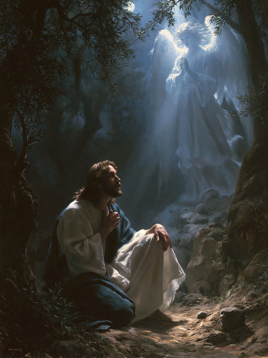 Jesus in Gethsemane — The Gaze toward Suspended Light
