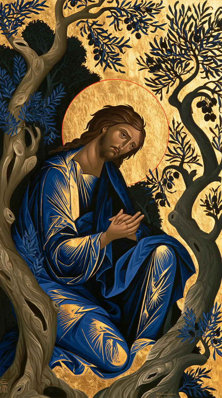 Jesus in Gethsemane - Contemporary Byzantine · Portrait n° 2