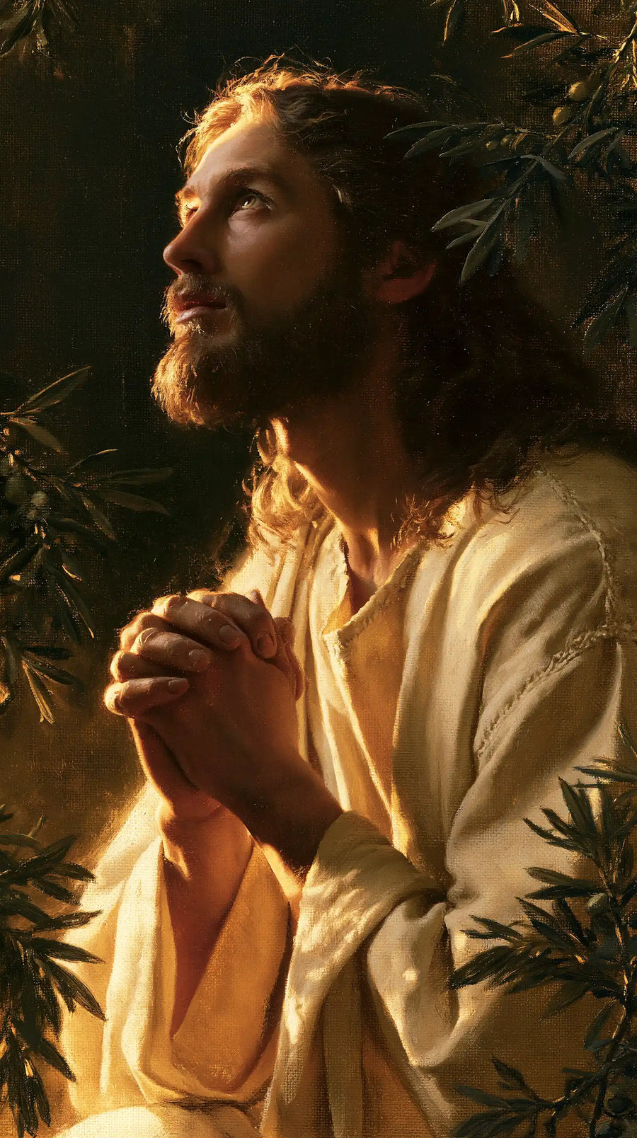 Jesus in Gethsemane — Breath in Golden Hair