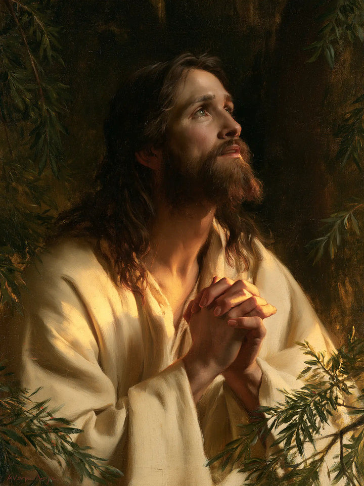 Jesus in Gethsemane - Devotional Portrait of Jesus in Gethsemane · Portrait n° 9