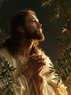 Jesus in Gethsemane — The Profile in the Leafy Bower