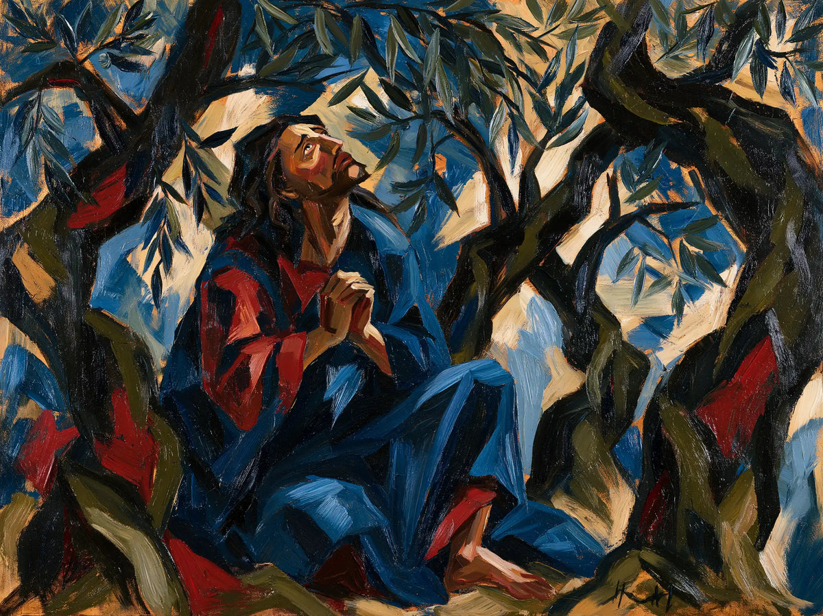 Jesus in Gethsemane - Expressionist · Landscape n° 4