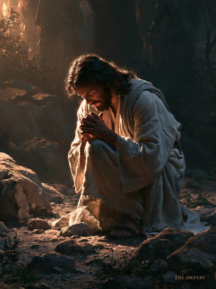 Jesus in Gethsemane - Sacred Agony · Portrait n° 12