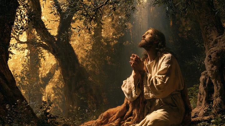 Jesus in Gethsemane - Sacred Gold · Landscape n° 10