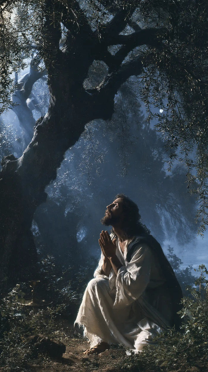 Jesus in Gethsemane - Symbolist · Portrait n° 6