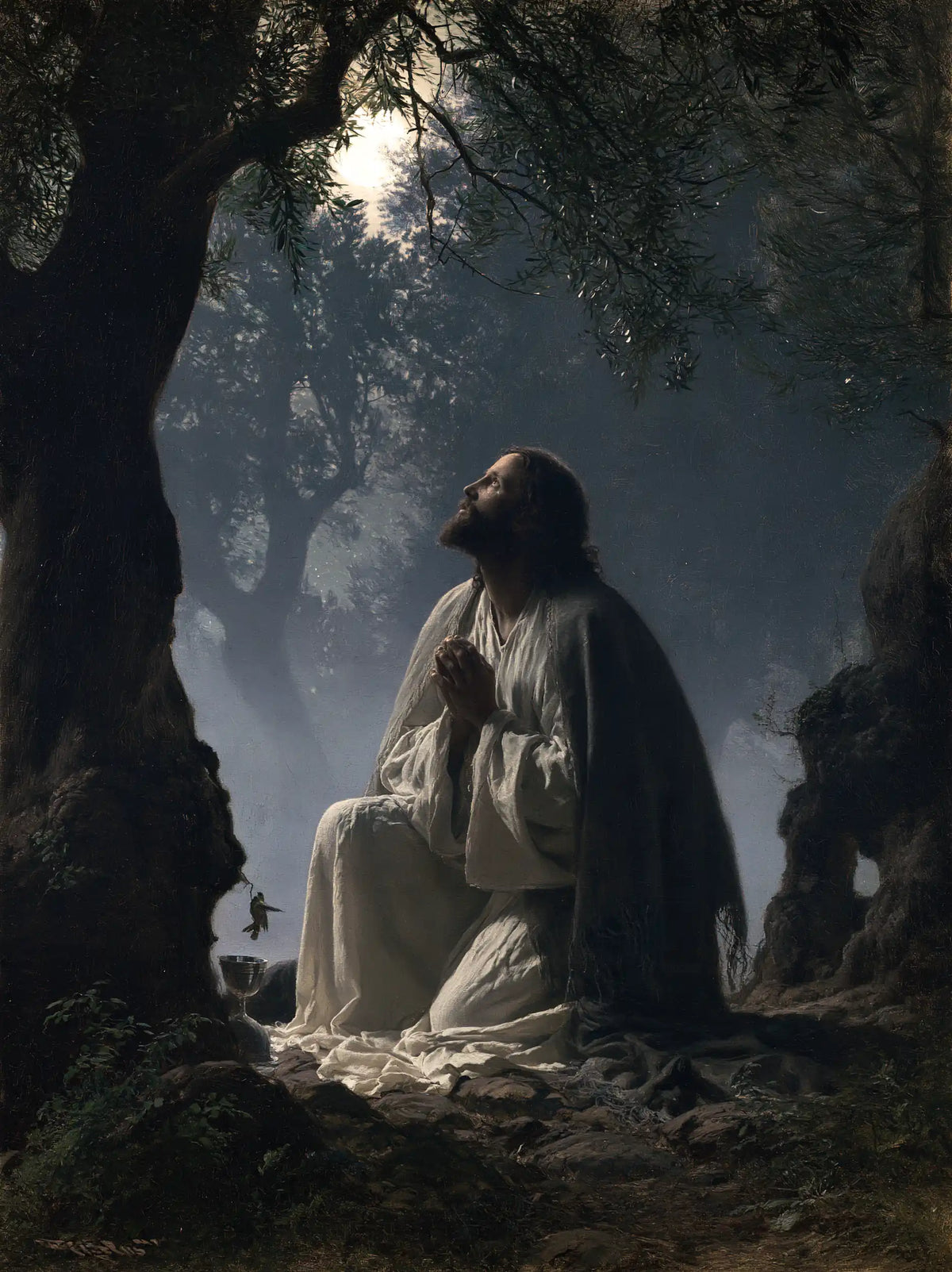 Jesus in Gethsemane - Symbolist · Portrait n° 11