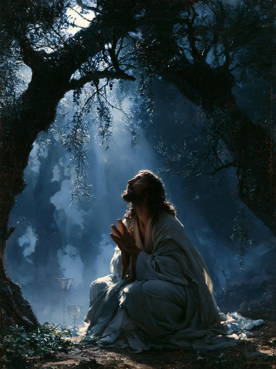 Jesus in Gethsemane - Symbolist · Portrait n° 15