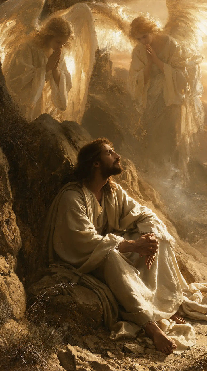 Jesus in the Desert - Angels After the Temptation · Portrait n° 10