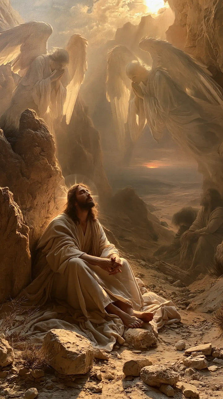 Jesus in the Desert - Angels After the Temptation · Portrait n° 17