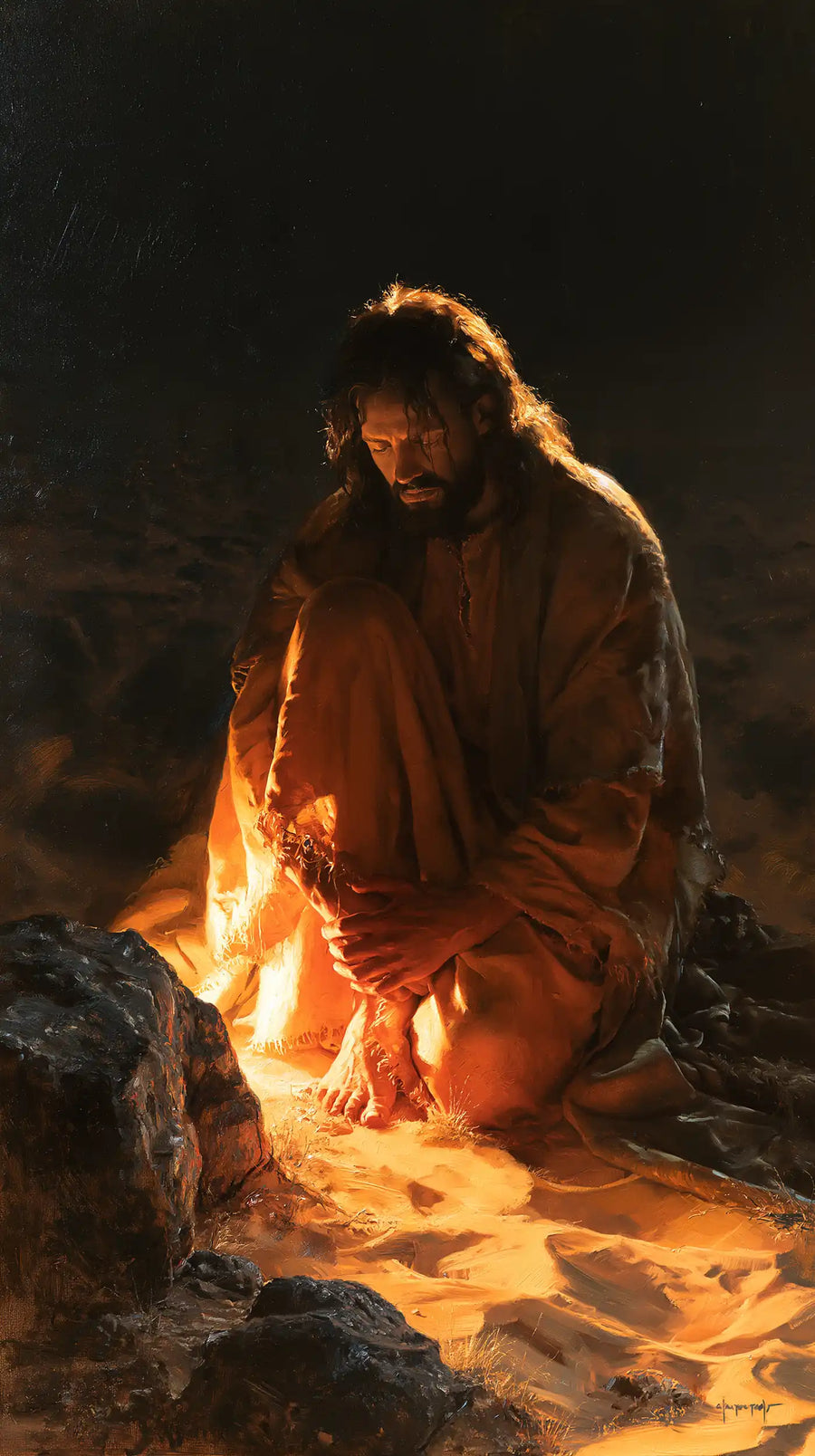 Jesus in the Desert - Christ as Divine Light · Portrait n° 2