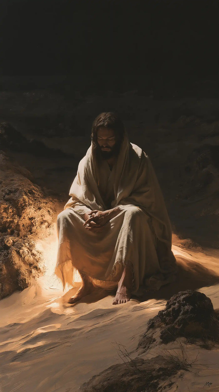 Jesus in the Desert - Christ as Divine Light · Portrait n° 5