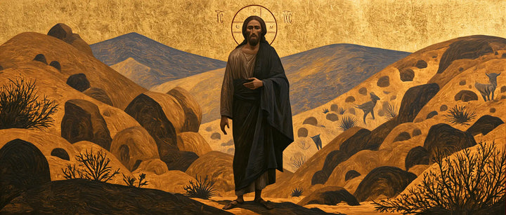 Jesus in the Desert - Contemporary Byzantine · Landscape n° 21