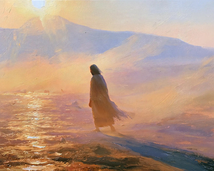 Jesus in the Desert — The Crossing of Rose Mists
