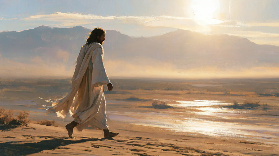 Jesus in the Desert - Impressionist · Landscape n° 10