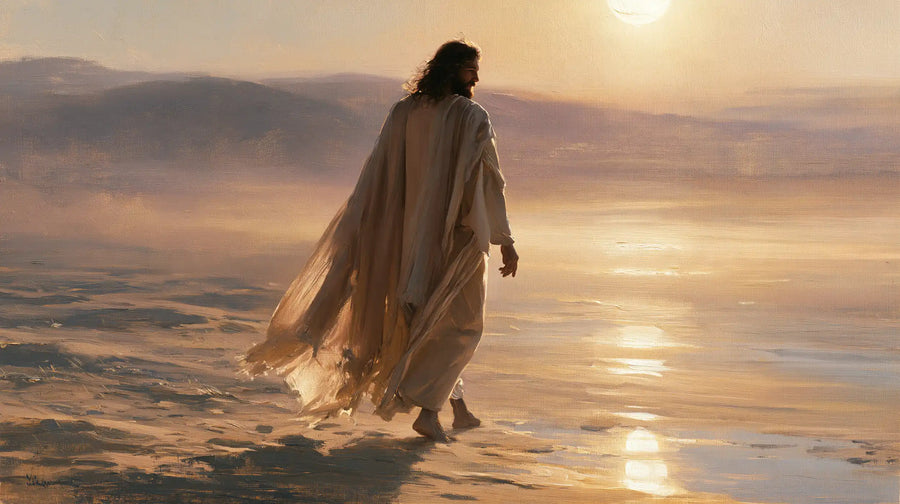 Jesus in the Desert - Impressionist · Landscape n° 12