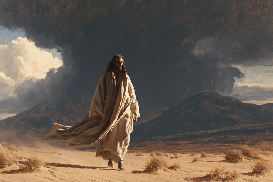 Jesus in the Desert - The Inner Struggle · Landscape n° 11