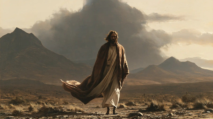 Jesus in the Desert - The Inner Struggle · Landscape n° 15