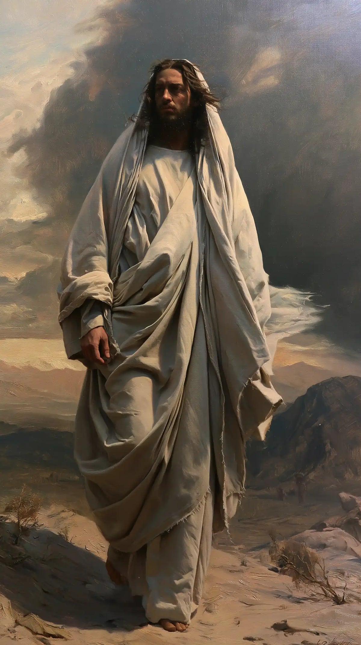 Jesus in the Desert — The Dignity of the Silver Veil