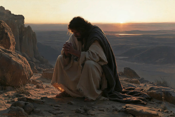 Jesus in the Desert - Jesus in Prayer · Landscape n° 16
