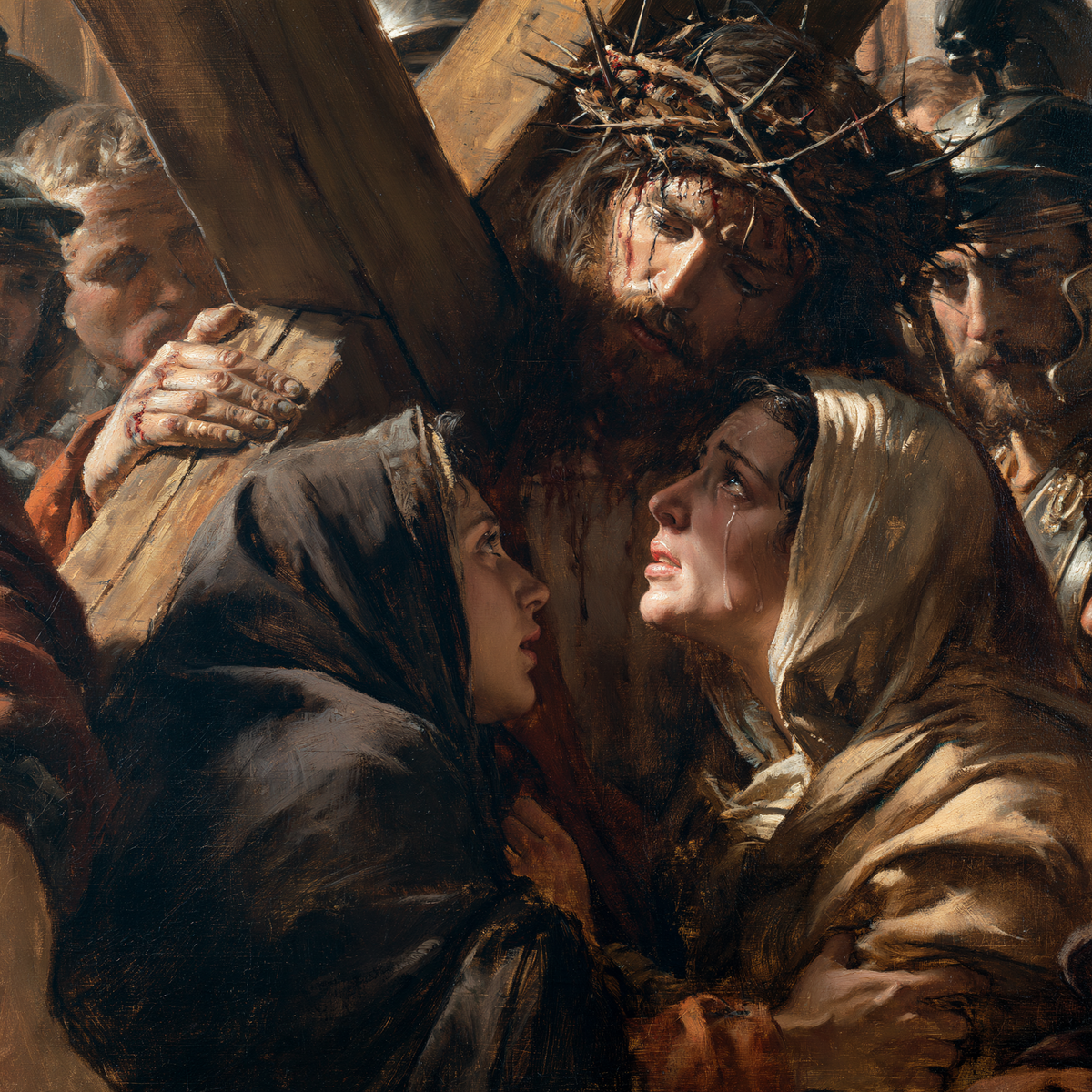 The Stations of the Cross - Jesus meets his mother · Carré n° 5