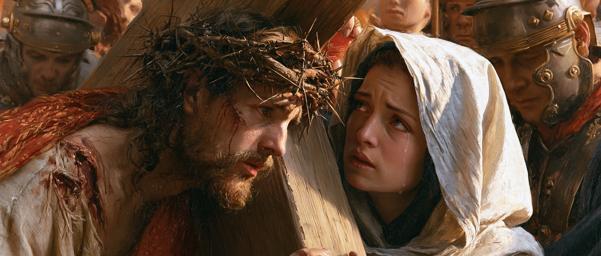 The Stations of the Cross - Jesus meets his mother · Landscape n° 23