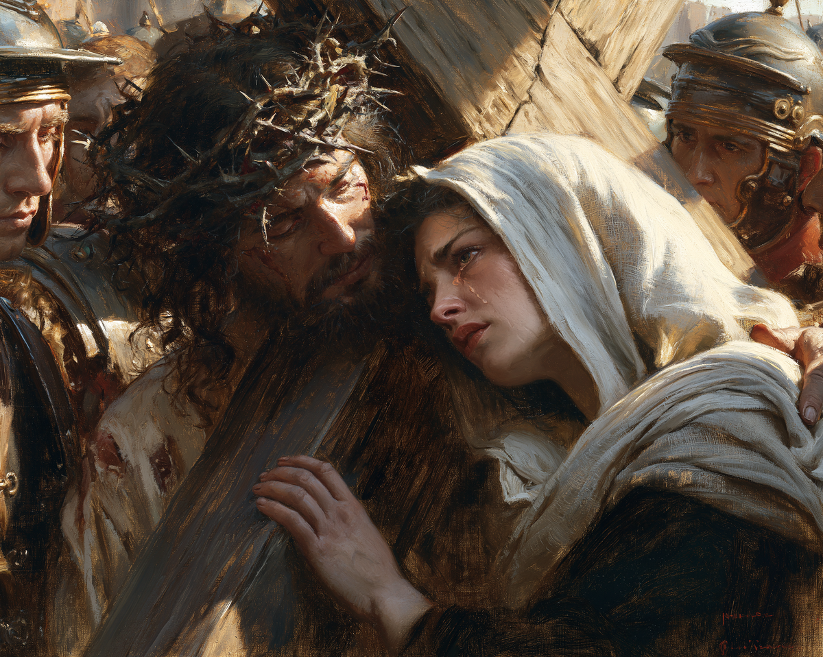 The Stations of the Cross - Jesus meets his mother · Landscape n° 29
