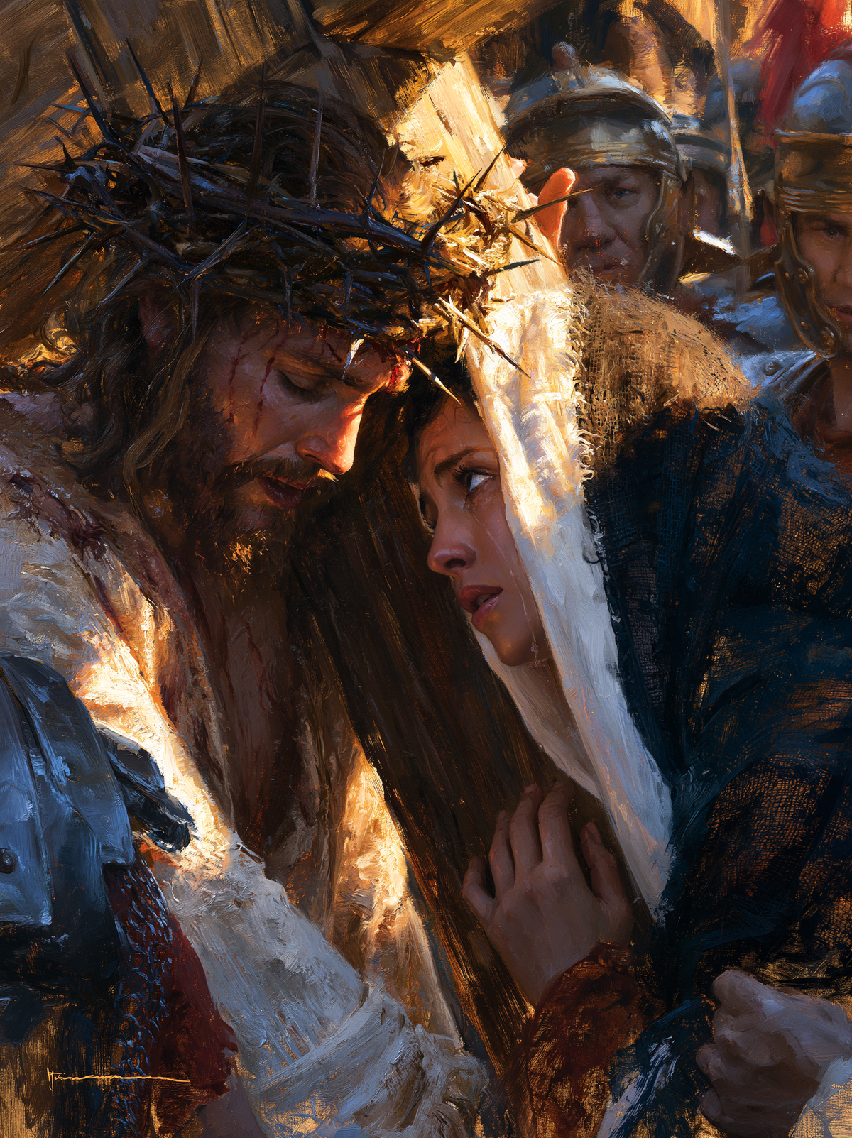 As Estações da Cruz - Jesus encontra sua mãe · Retrato n° 6