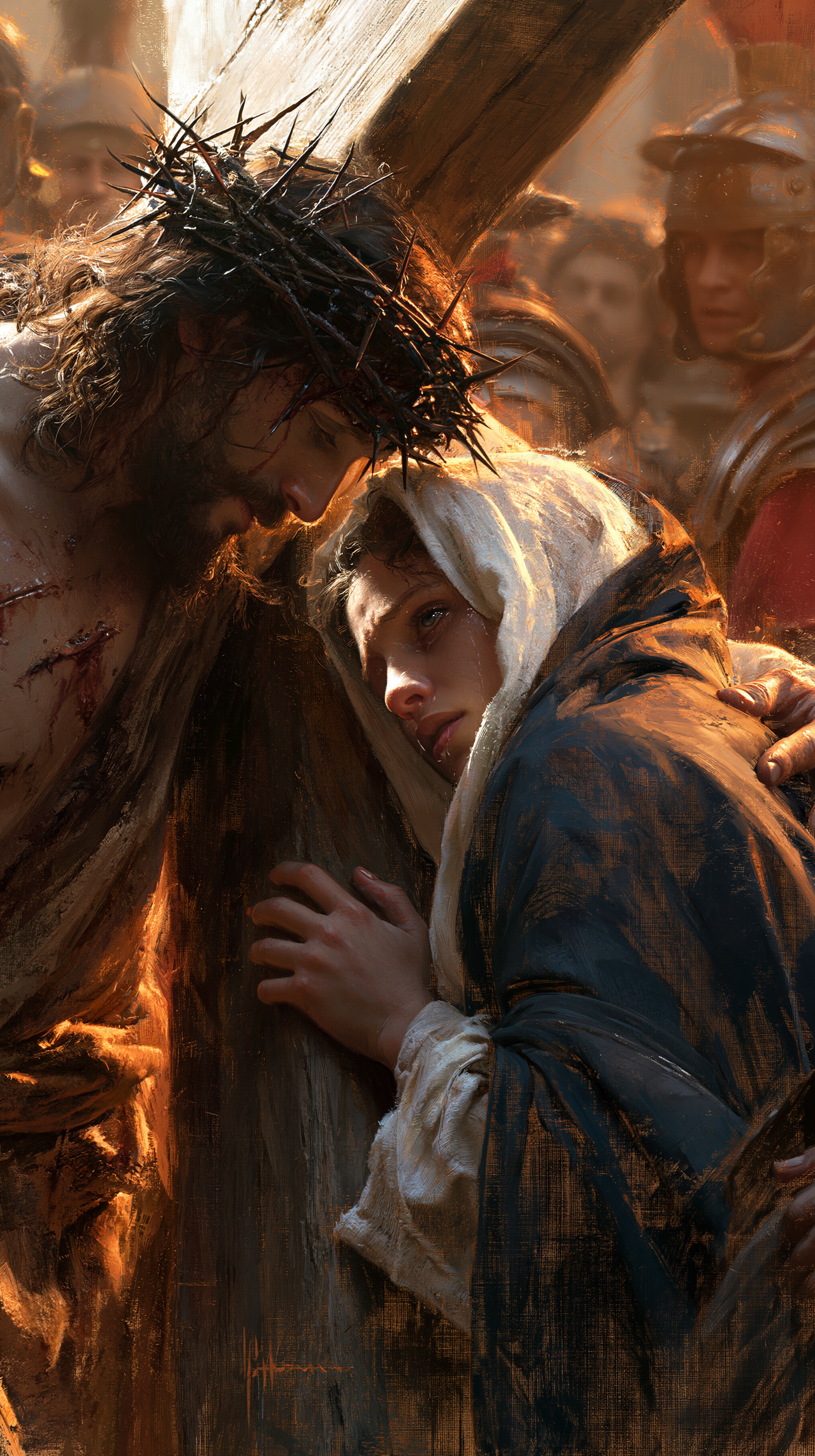 As Estações da Cruz - Jesus encontra sua mãe · Retrato n° 36