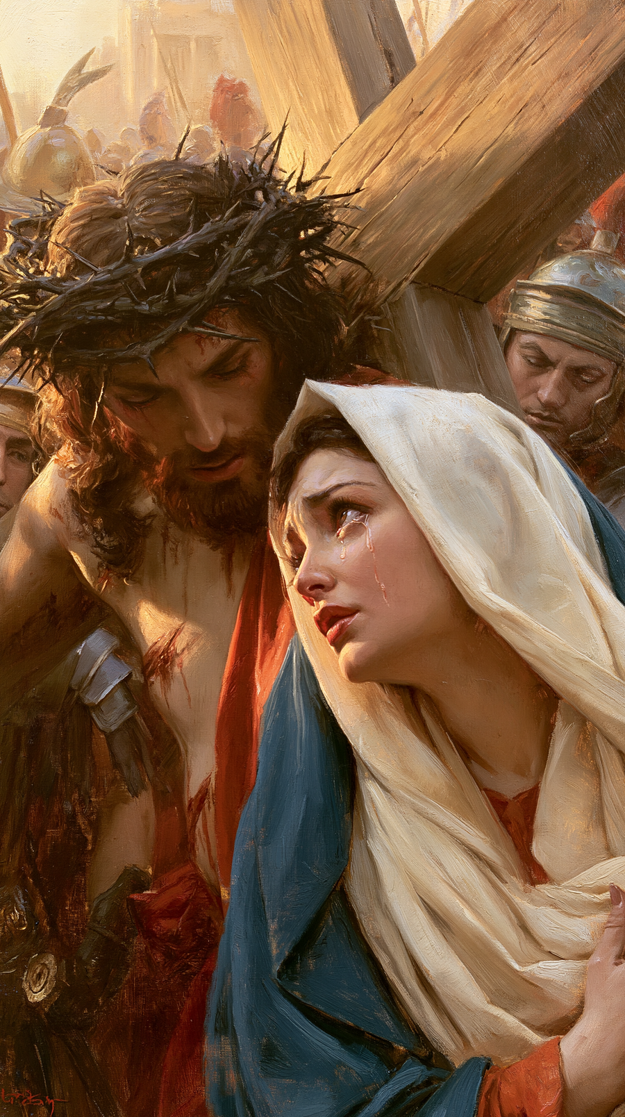 As Estações da Cruz - Jesus encontra sua mãe · Retrato n° 59
