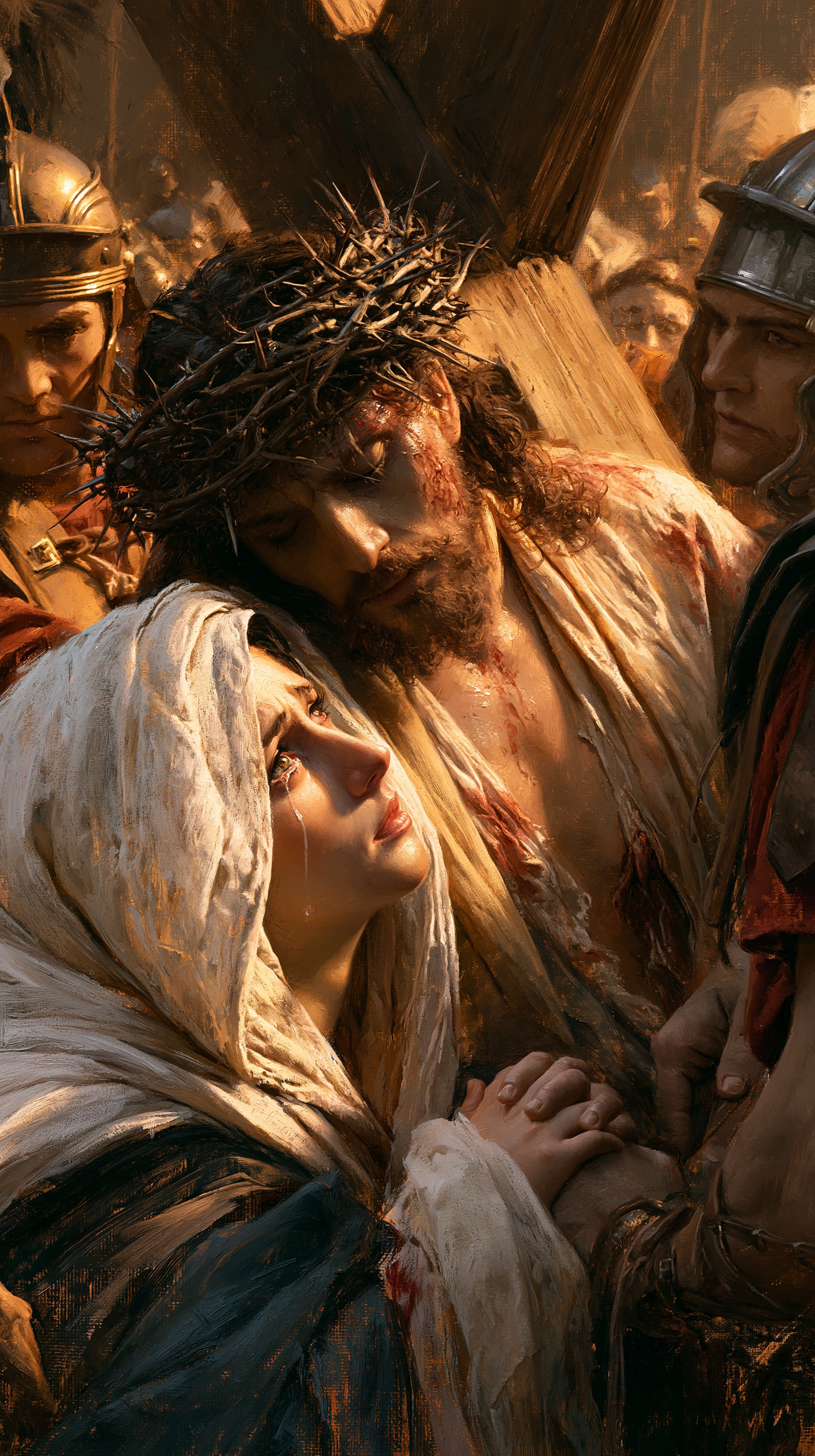 As Estações da Cruz - Jesus encontra sua mãe · Retrato n° 63