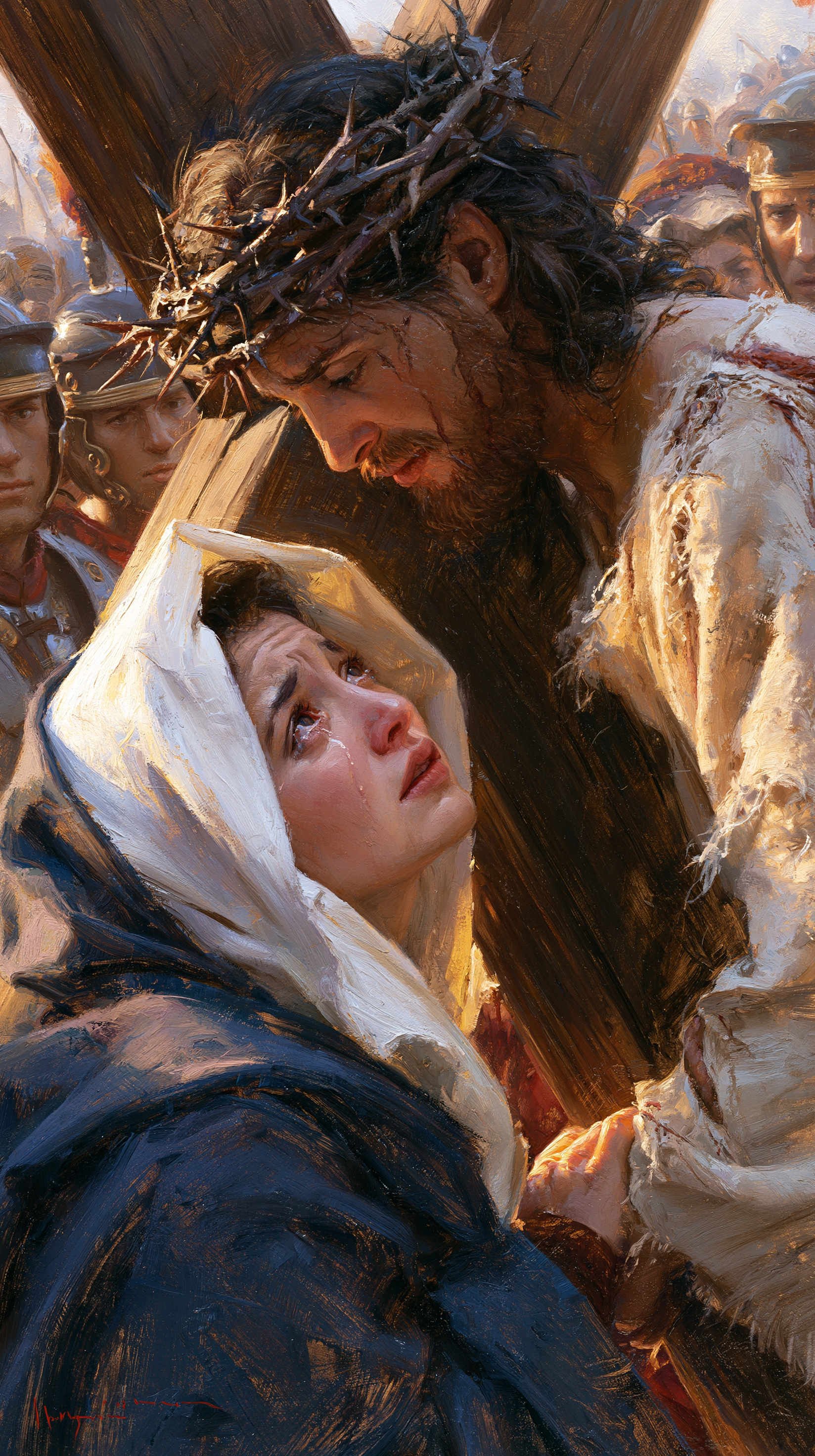 As Estações da Cruz - Jesus encontra sua mãe · Retrato n° 83