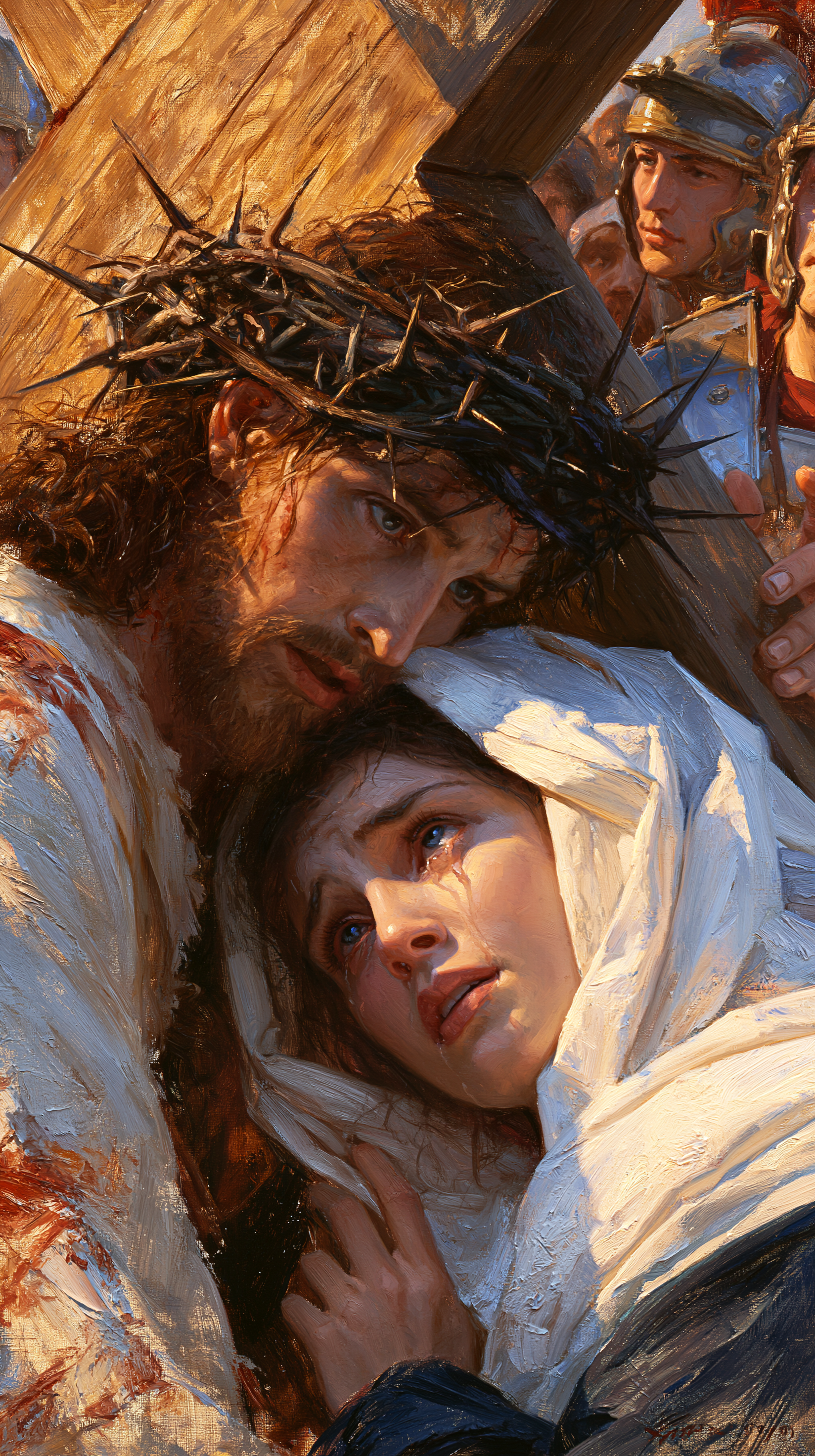 As Estações da Cruz - Jesus encontra sua mãe · Retrato n° 100