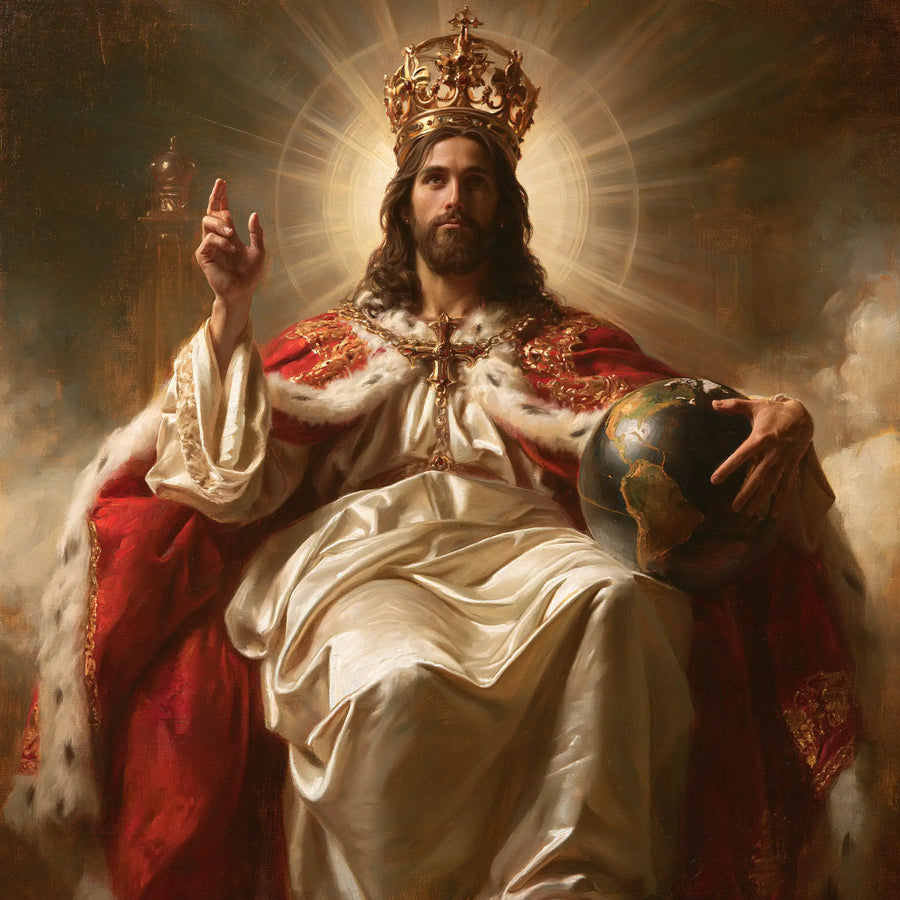 Jesus the King - The Globe of the World · Square n° 7
