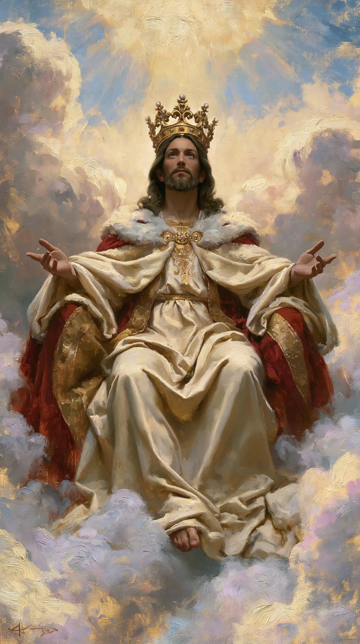 Jesus the King — The Throne in Lavender Mists