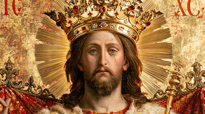 Jesus the King - Red, Ivory and Gold · Landscape n° 9
