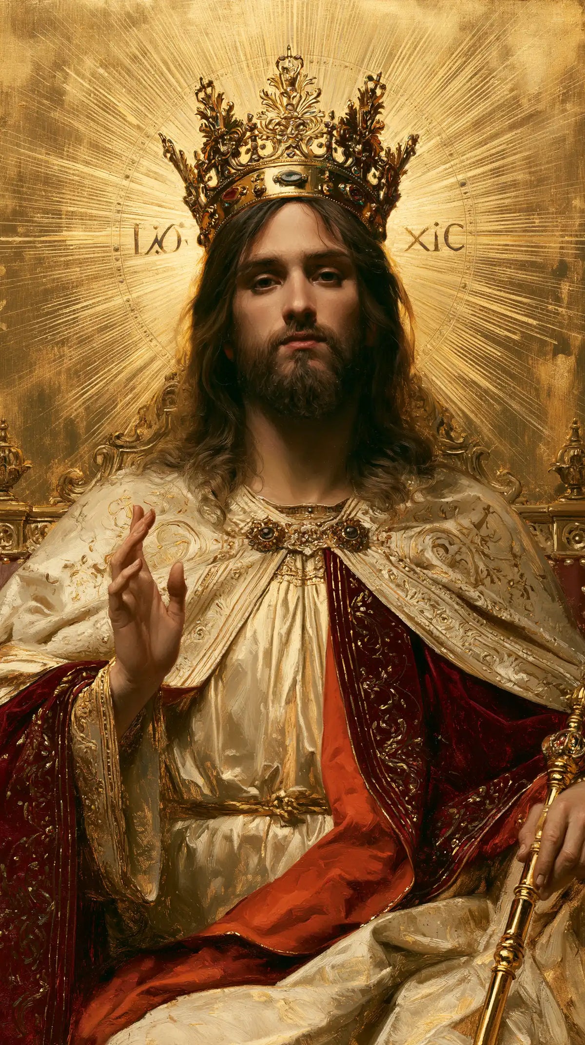 Jesus the King - Sacred Gold · Portrait n° 1