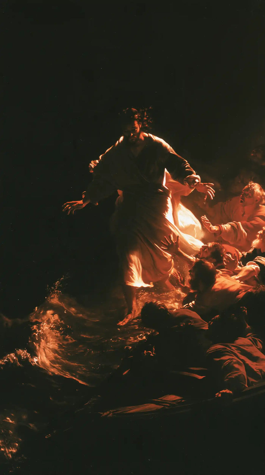 Jesus Walking on Water — The Red Lining of Night
