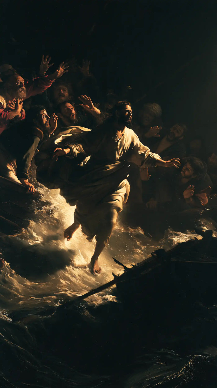 Jesus Walking on Water — The Passage beyond the Slanting Oar