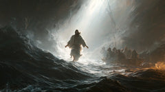Jesus Walking on Water — The White Ray above the Turmoil