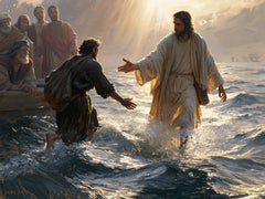 Jesus Walking on Water — The Open Palm between Fear and Light