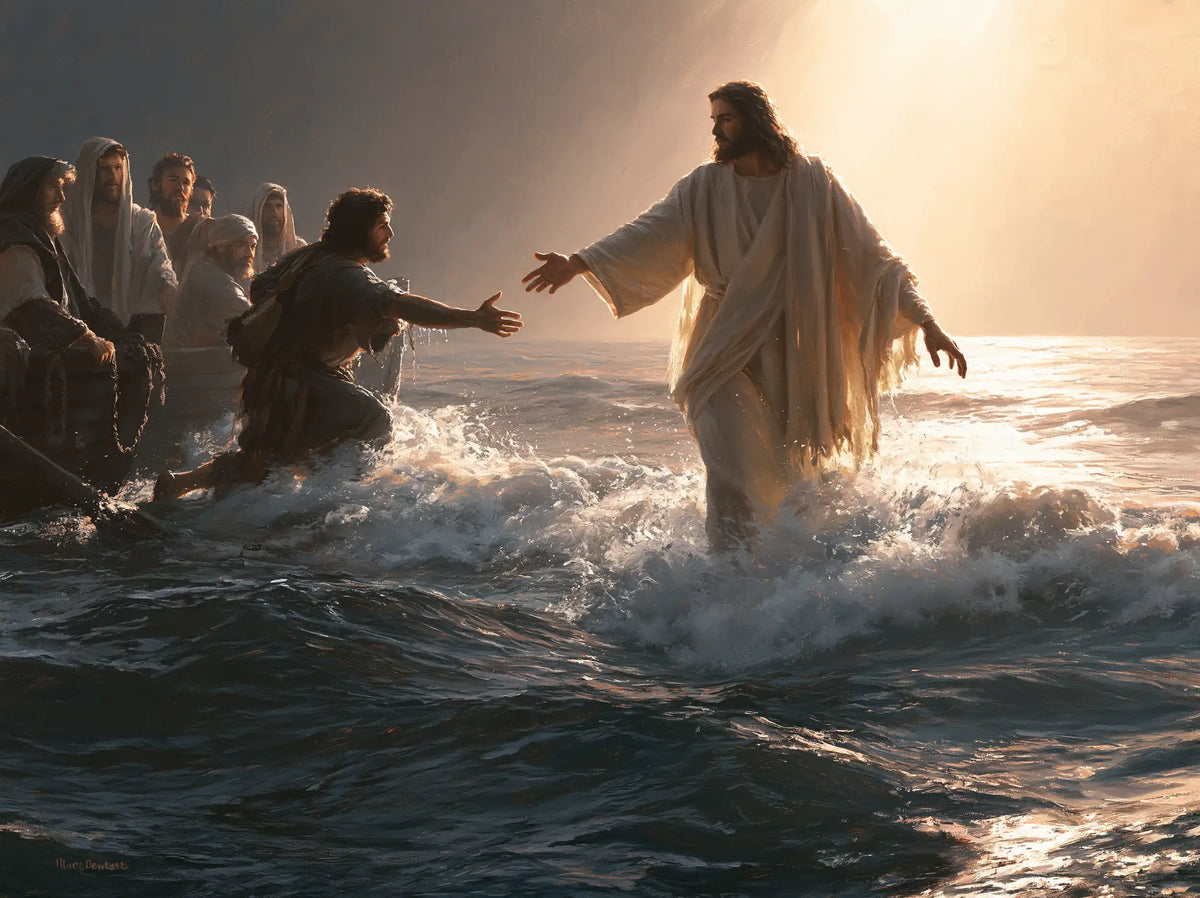 Jesus Walking on Water — A Hand’s Distance in the Light