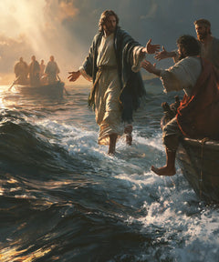 Jesus Walking on Water — The Hand at the Black Hull’s Edge