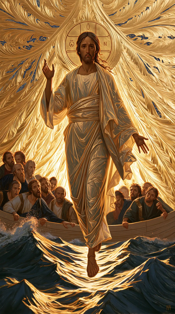 Jesus Walking on Water — The Leafy Vault above the Waters