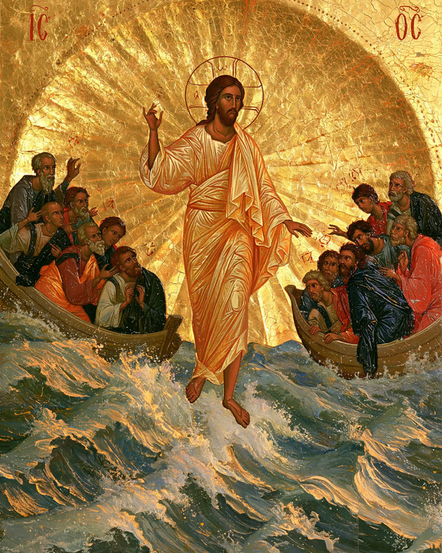 Jesus Walking on Water — The Blessing in the Sun of Two Boats