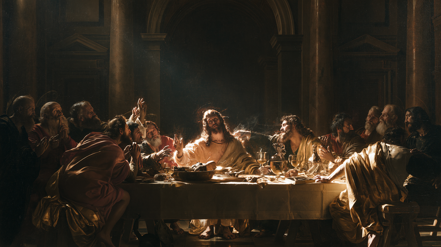 The Last Supper - Black and gold n° 4