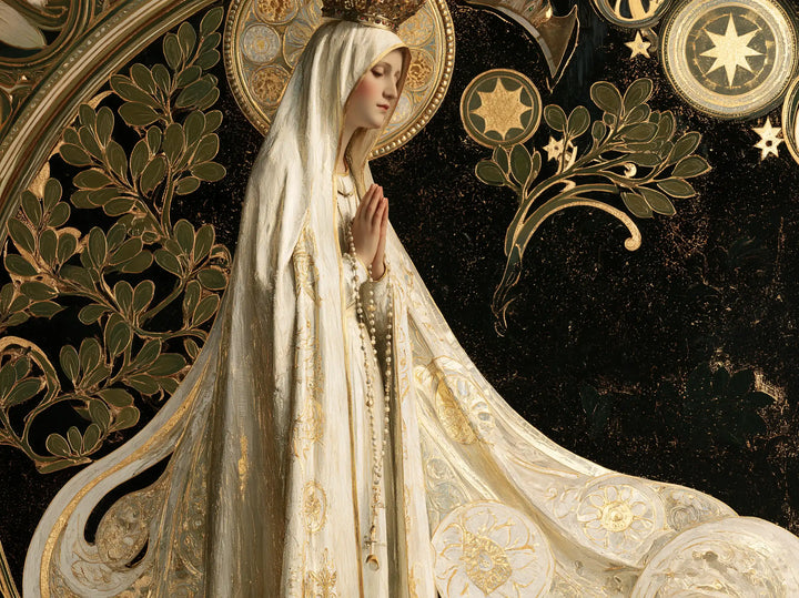 Our Lady of Fatima – Sacred Art Nouveau · Landscape no. 3
