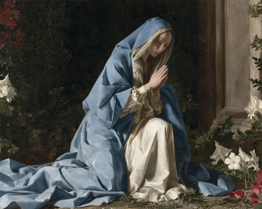 Virgin Mary in Prayer - Florentine Renaissance · Landscape n° 7