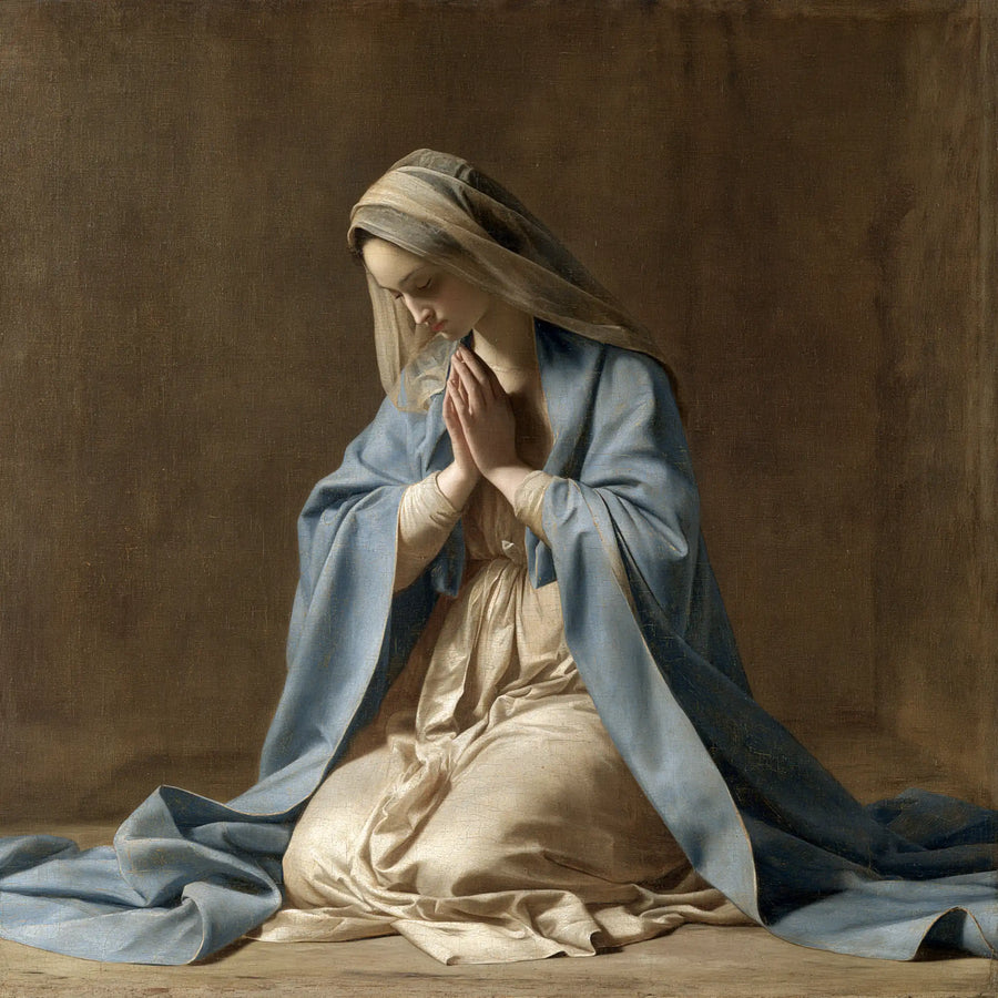 Virgin Mary in Prayer - Florentine Renaissance · Square n° 3