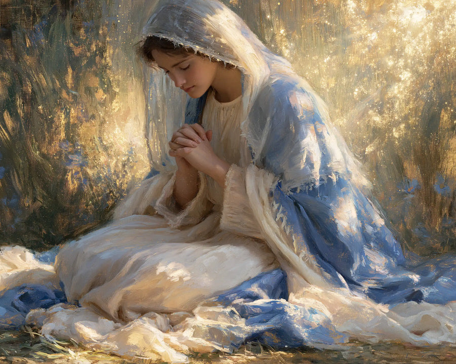 Virgin Mary in Prayer - Impressionist · Landscape n° 3
